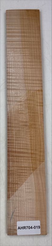 Fretboard Maple flamed, "Caramel", 600x95x9mm Unique Piece #018